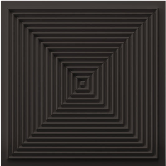 Matt Black Pyramid Design 3D Wall Panel
