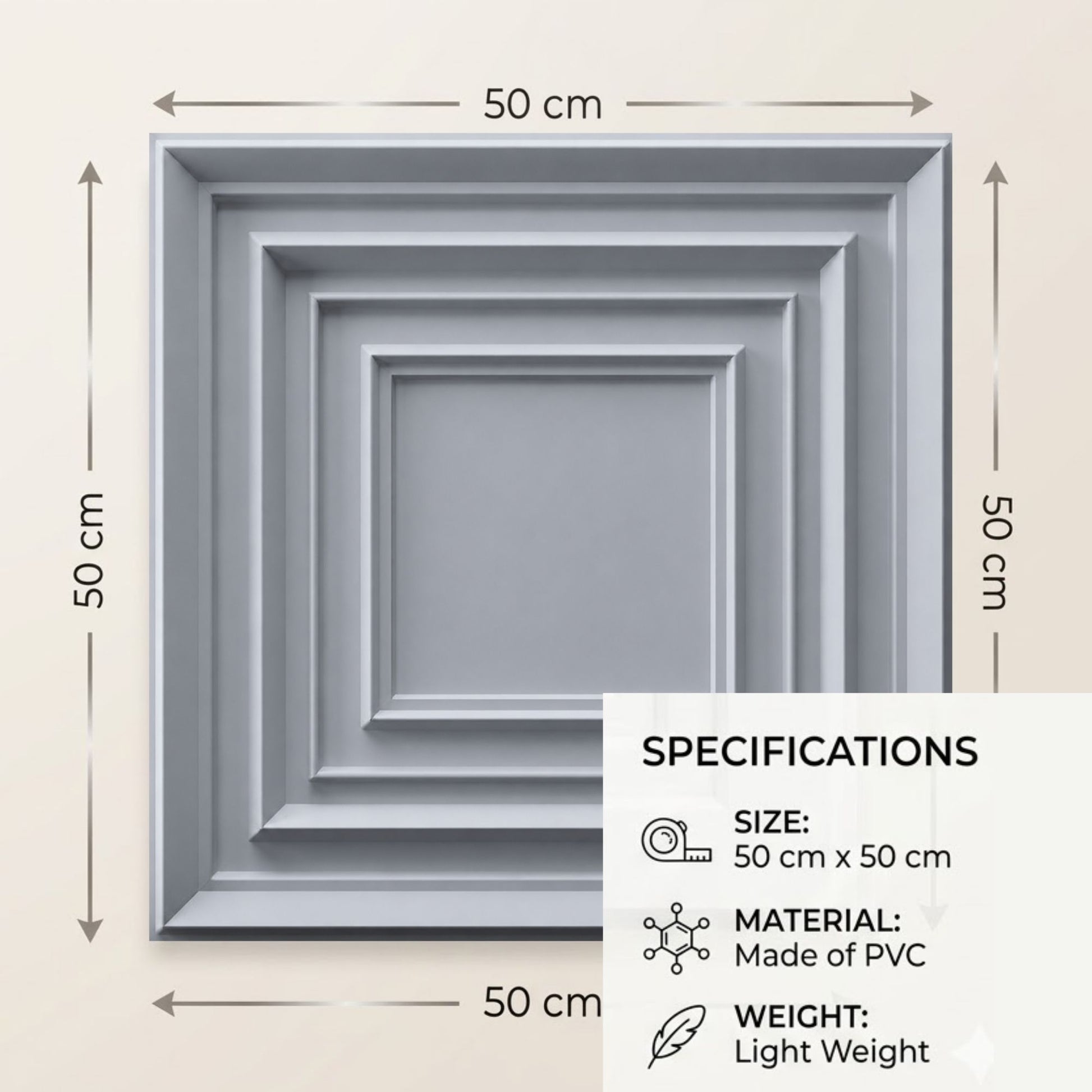 Matt Gray 3D Wall Panels Accent Design3