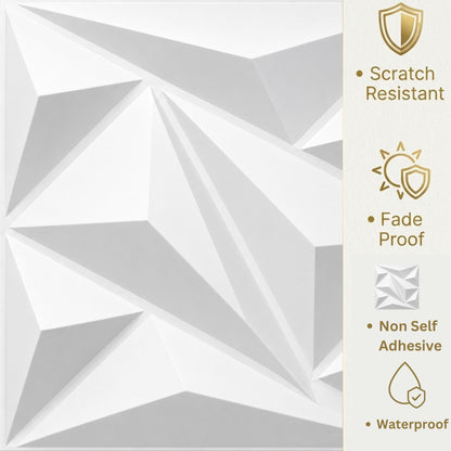 Matt White 3D Wall Panels Alps Design-2