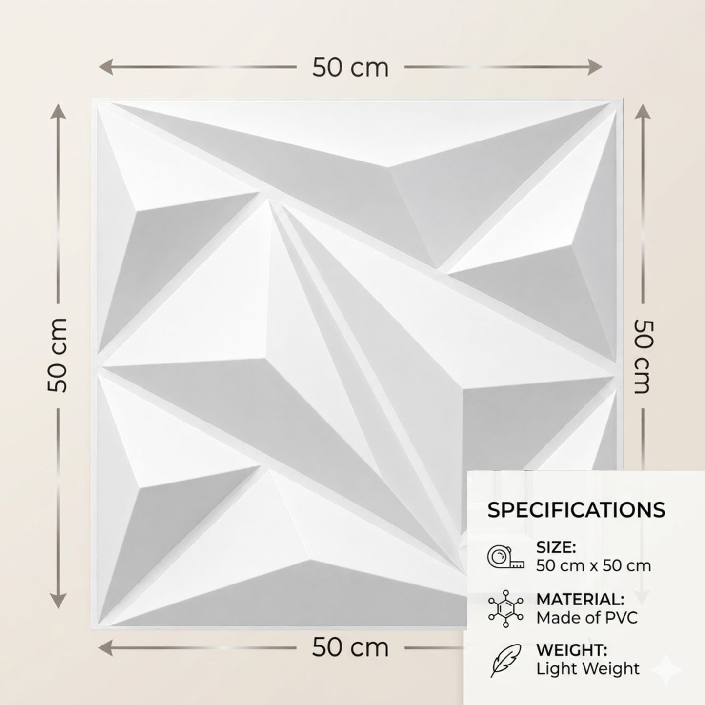 Matt White 3D Wall Panels Alps Design-3