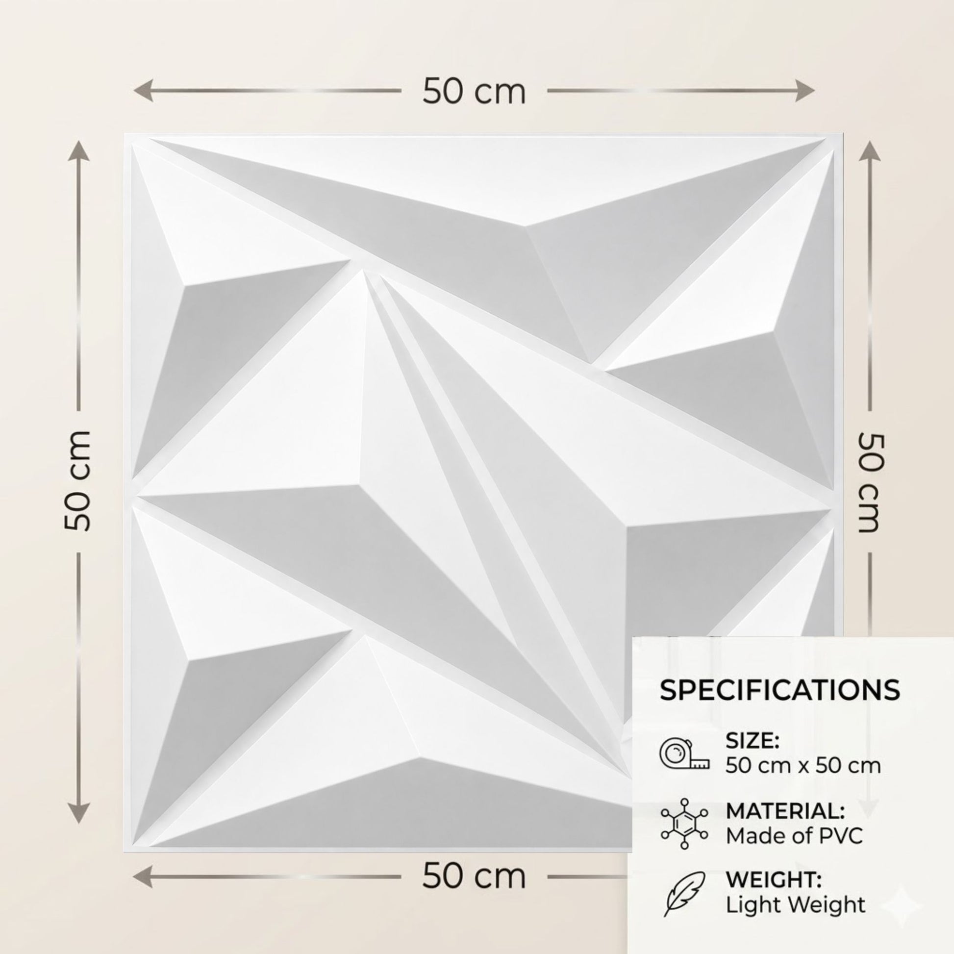 Matt White 3D Wall Panels Alps Design-3