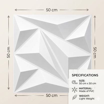 Matt White 3D Wall Panels Alps Design-3