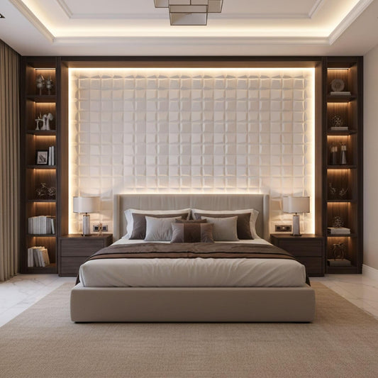 Matt White 3D Wall Panels Cube Design
-1