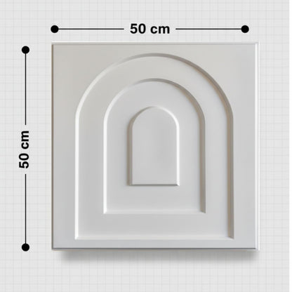Matt White Archi Design 3D Wall Panel-3