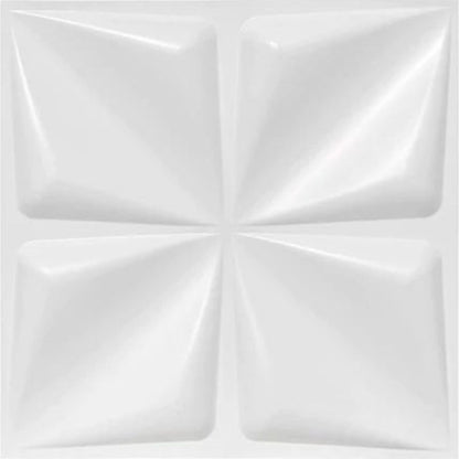 Matt White Bloom Design 3D Wall Panel View