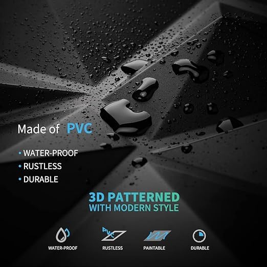 Matt White Diamond Design 3D Wall Panel-1