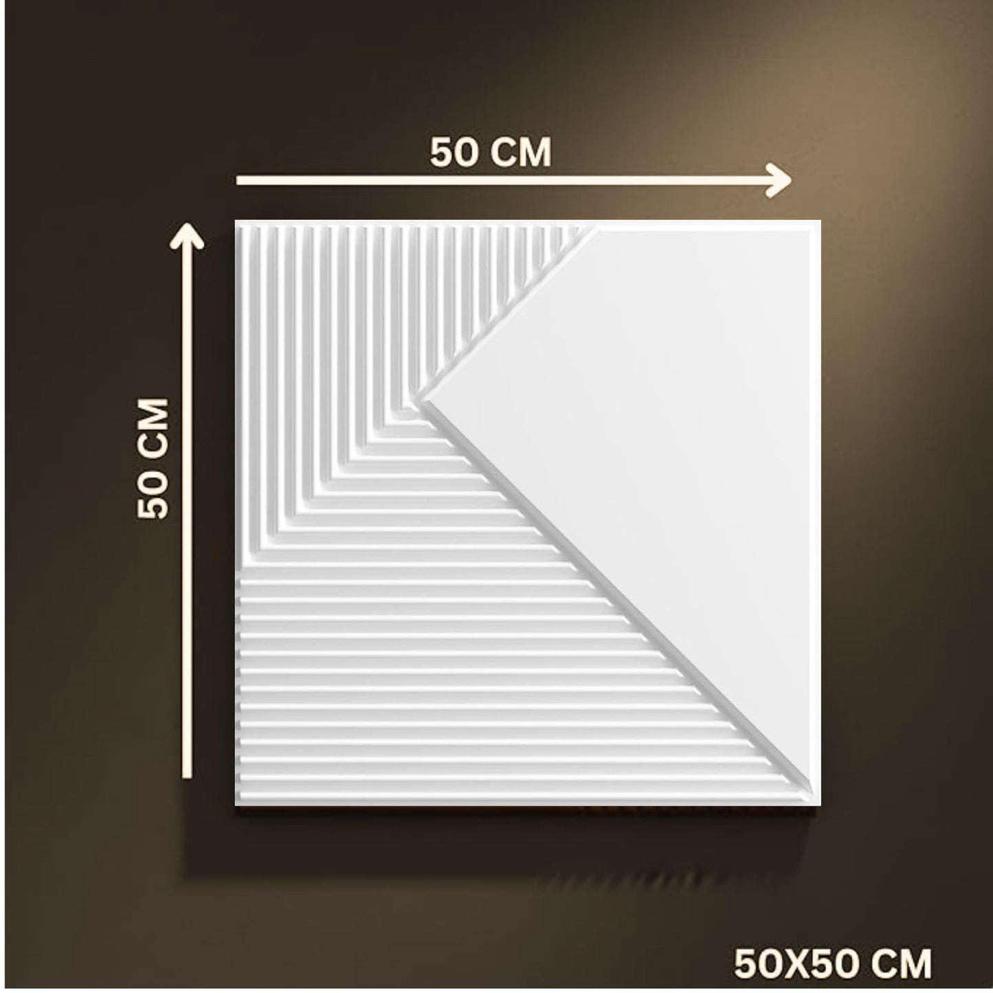 Matt White Fluted  Design 3d Wall Panel-3