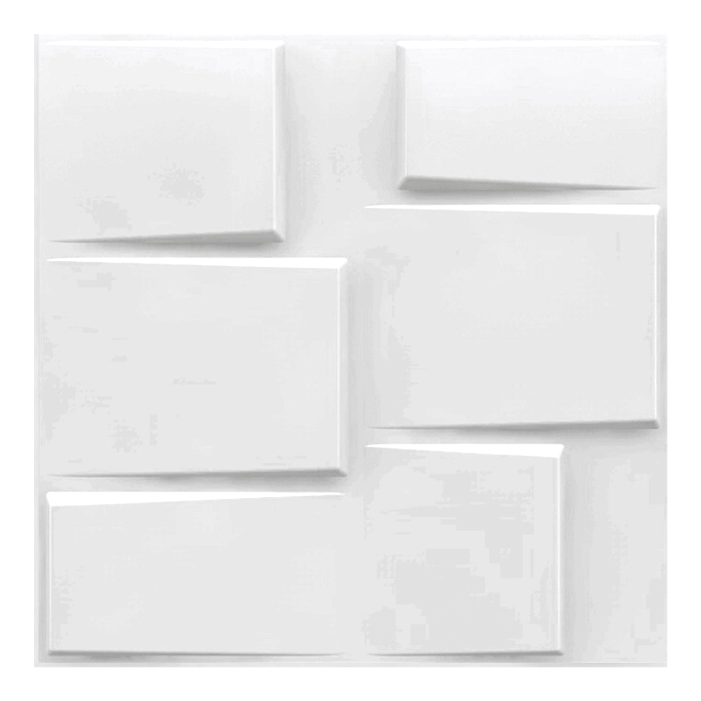 Matt White Stream Design 3D Wall Panel