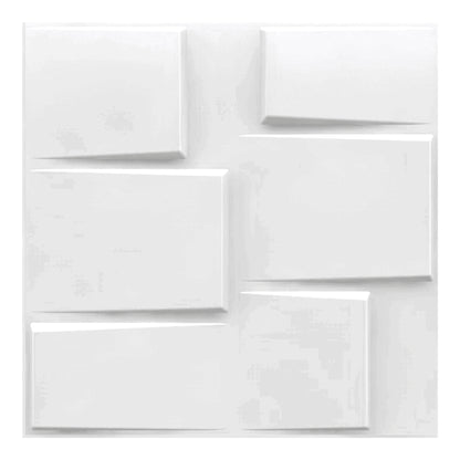 Matt White Stream Design 3D Wall Panel