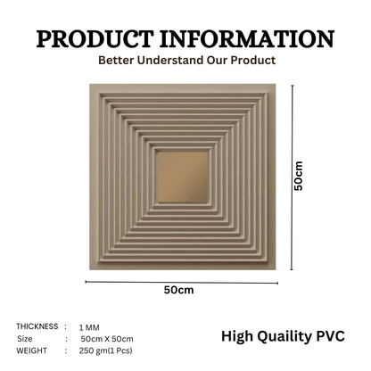 Mega Graige - Copper Self Adhesive Panels Line Design