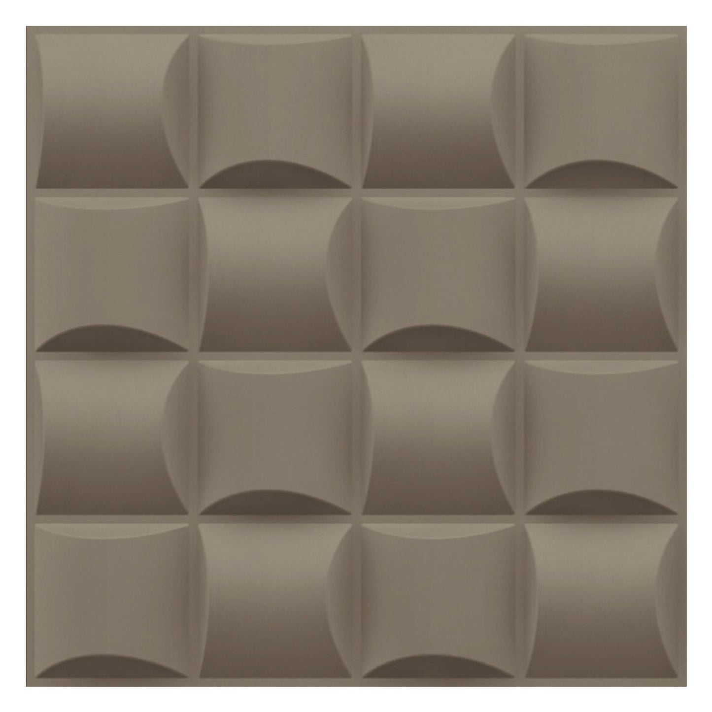 Mega Greige Block Design 3D Wall Panel View