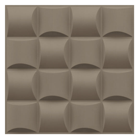 Mega Greige Block Design 3D Wall Panel View