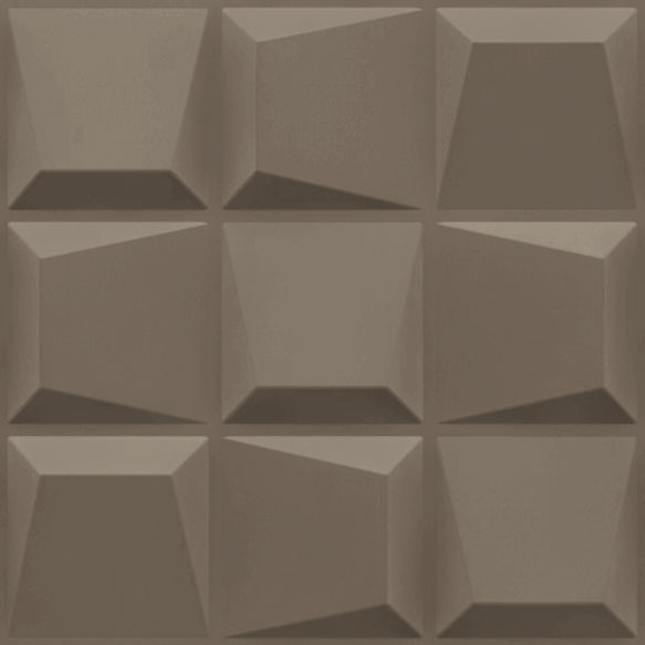 Mega Greige Cubical Design 3D Wall Panels View-1