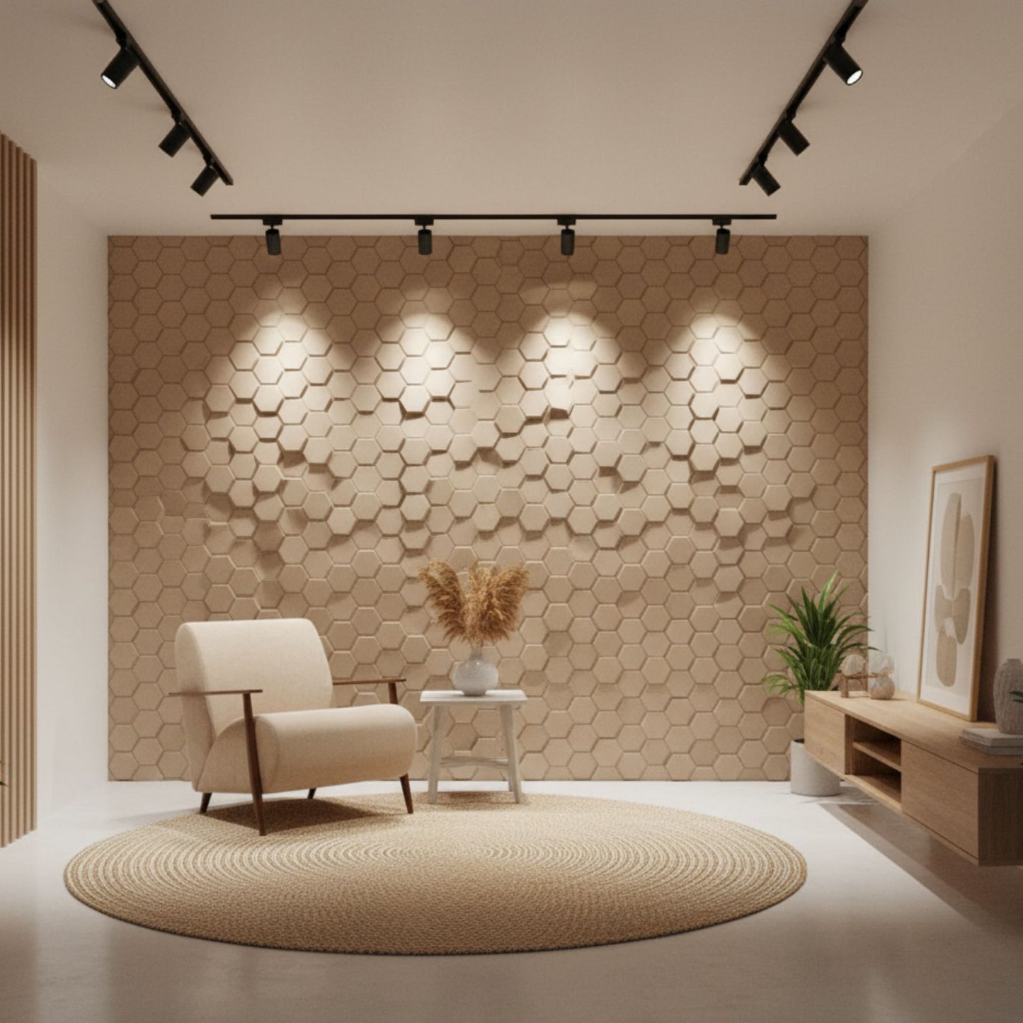 Mega Graige 3D Wall Panels Hexagon Design-td038