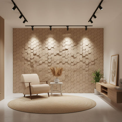 Mega Graige 3D Wall Panels Hexagon Design-td038