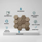 Mega Graige 3D Wall Panels Hexagon Design-td038