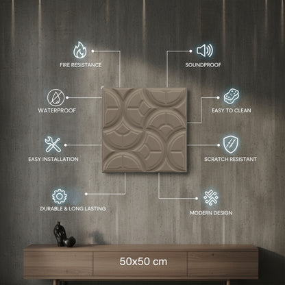Mega Graige 3D Wall Panels Luna Design