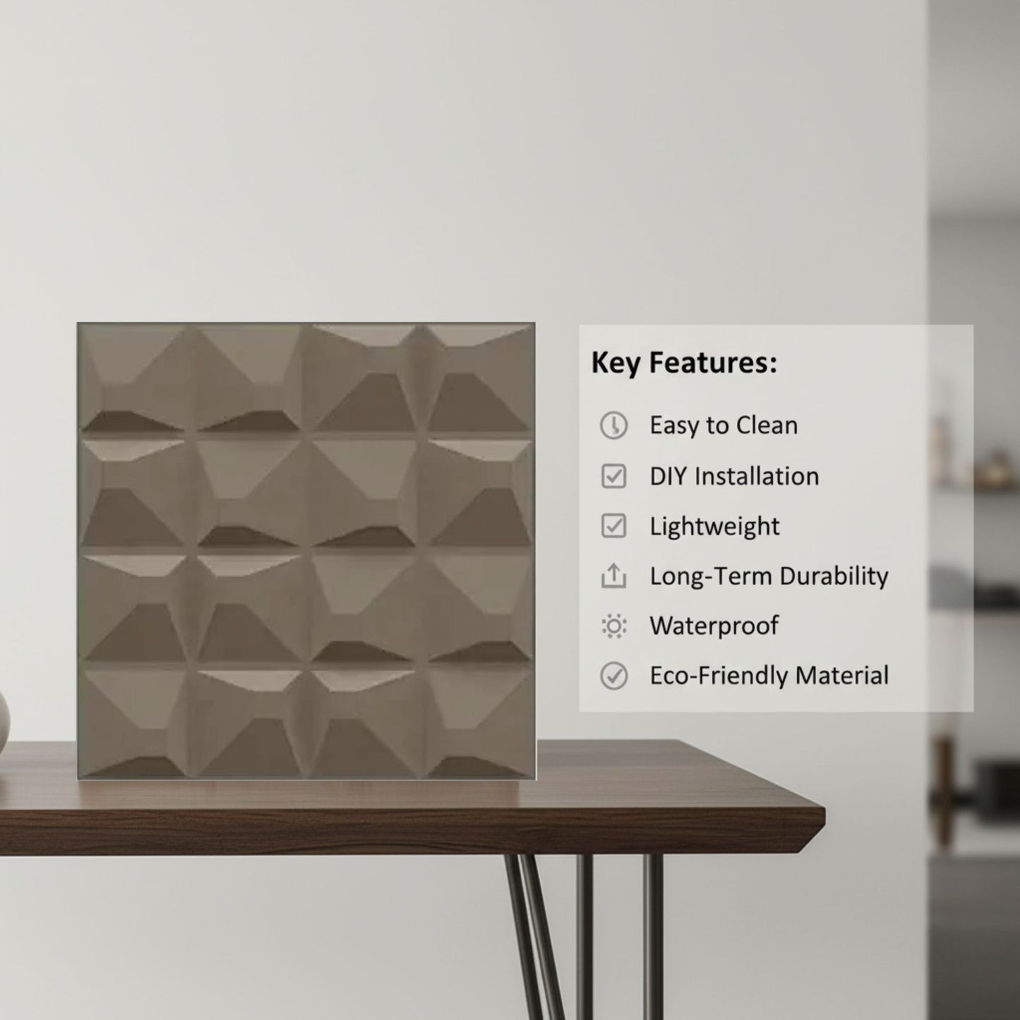 Mega Graige 3D Wall Panels Pixel Design