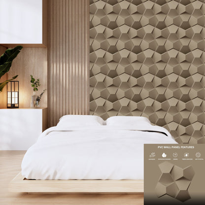 Mega Graige 3D Wall Panels Hexa quarter Design