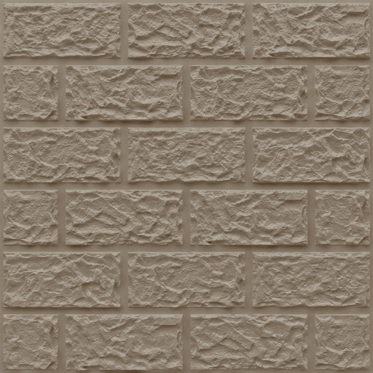Mega Greige Self Adhesive 3D Panels Brick Design
