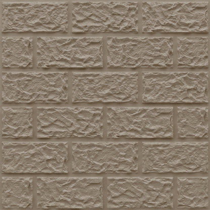 Mega Greige Self Adhesive 3D Panels Brick Design