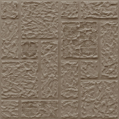Mega Greige Self Adhesive Wall Panels Abstract Design
