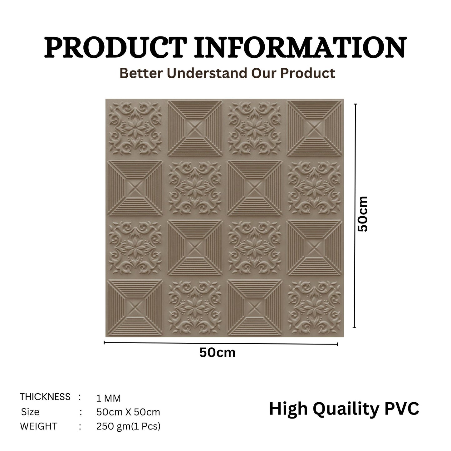 Mega Graige Self Adhesive Wall Panels Flower Design