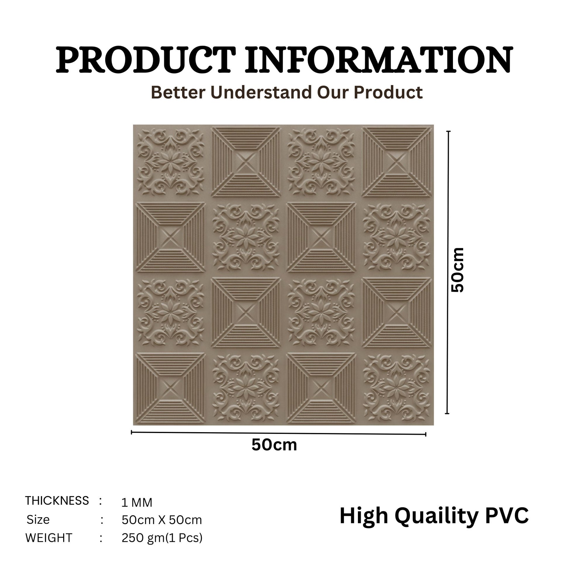 Mega Graige Self Adhesive Wall Panels Flower Design