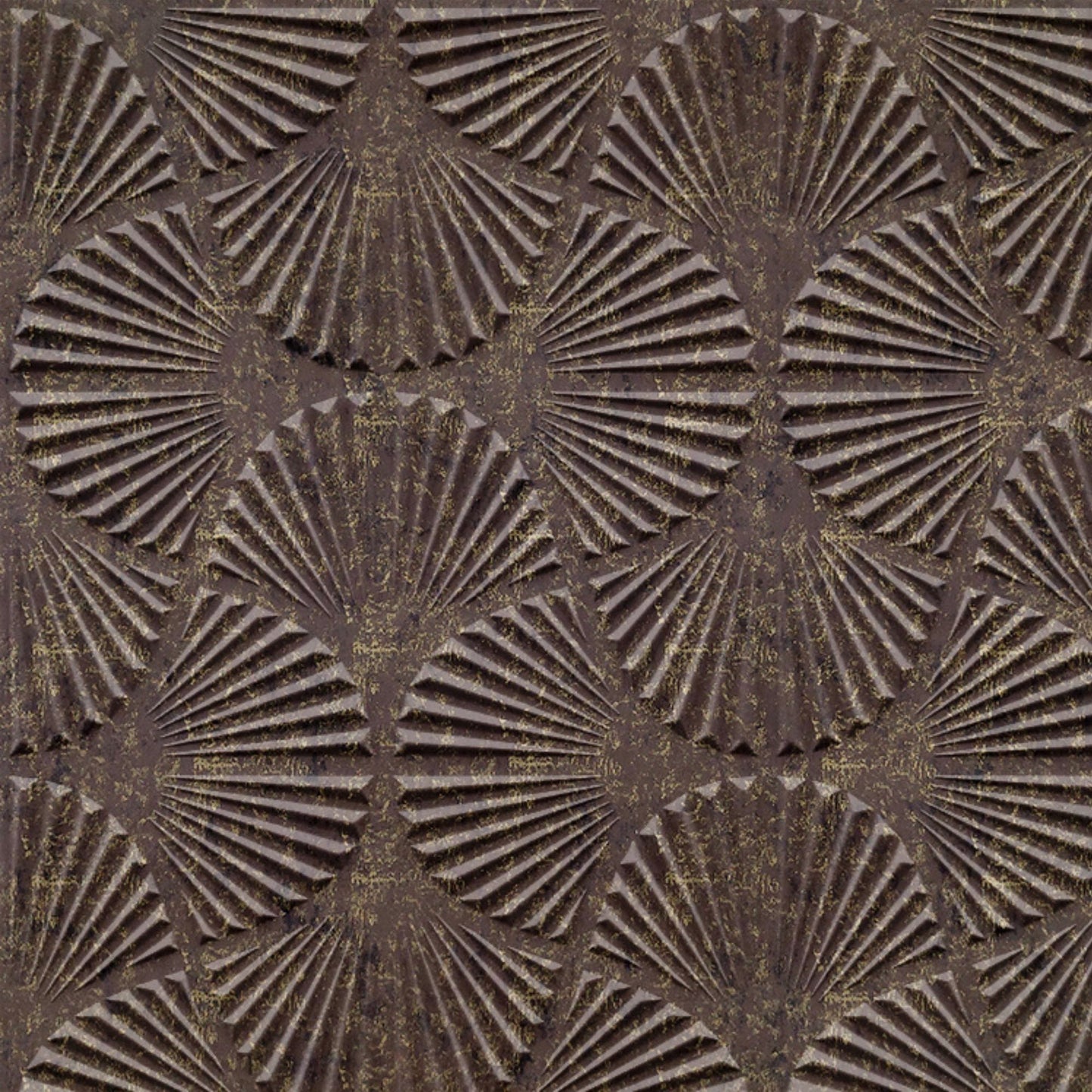 Magnum Brown Self Adhesive Panels Hand Fan Design