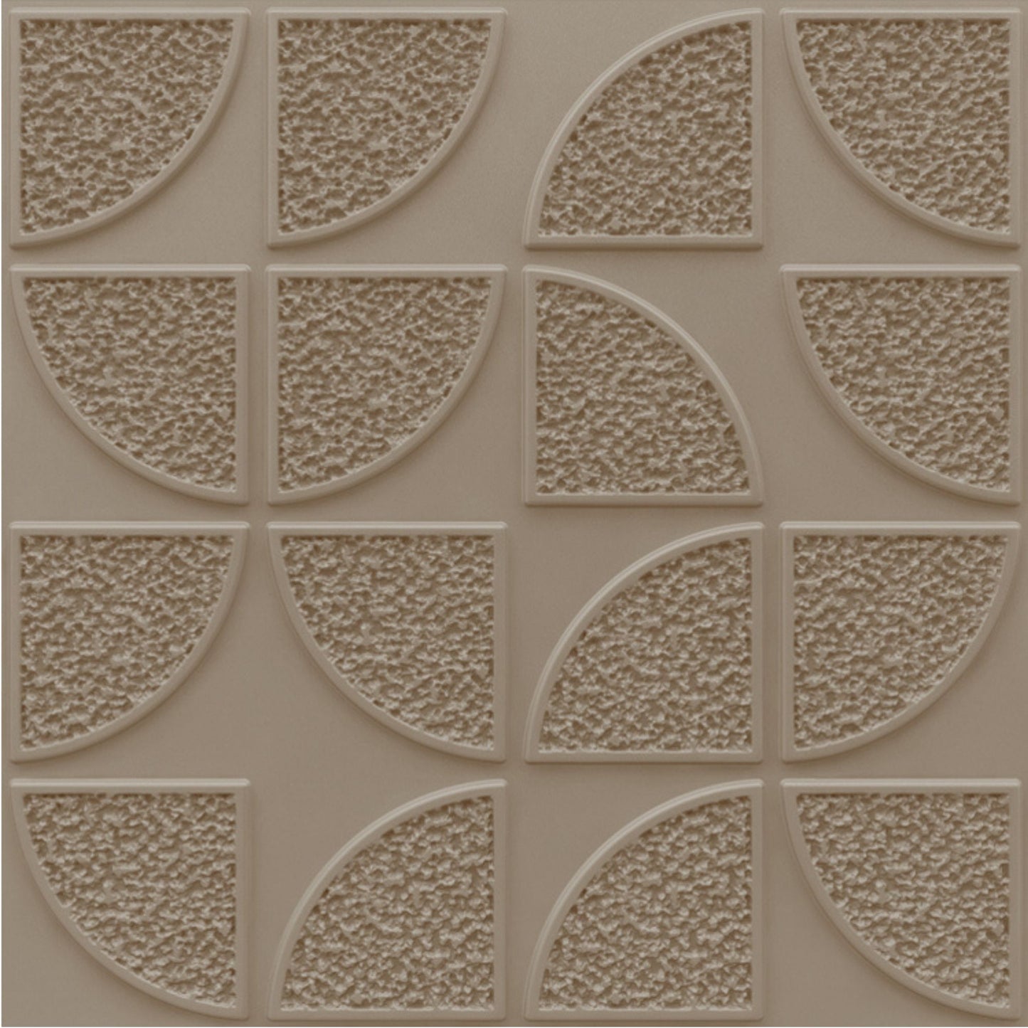 3D Self Adhesive Wall Panel Quarter Circle Design- 50x50cm