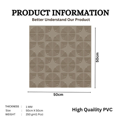 Mega graige Self Adhesive Panels Quarter Circle Design
