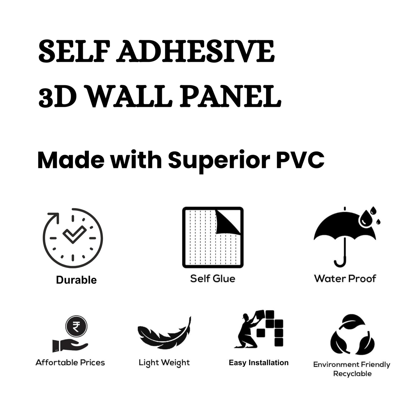 Mega graige Self Adhesive Panels triangle Design
