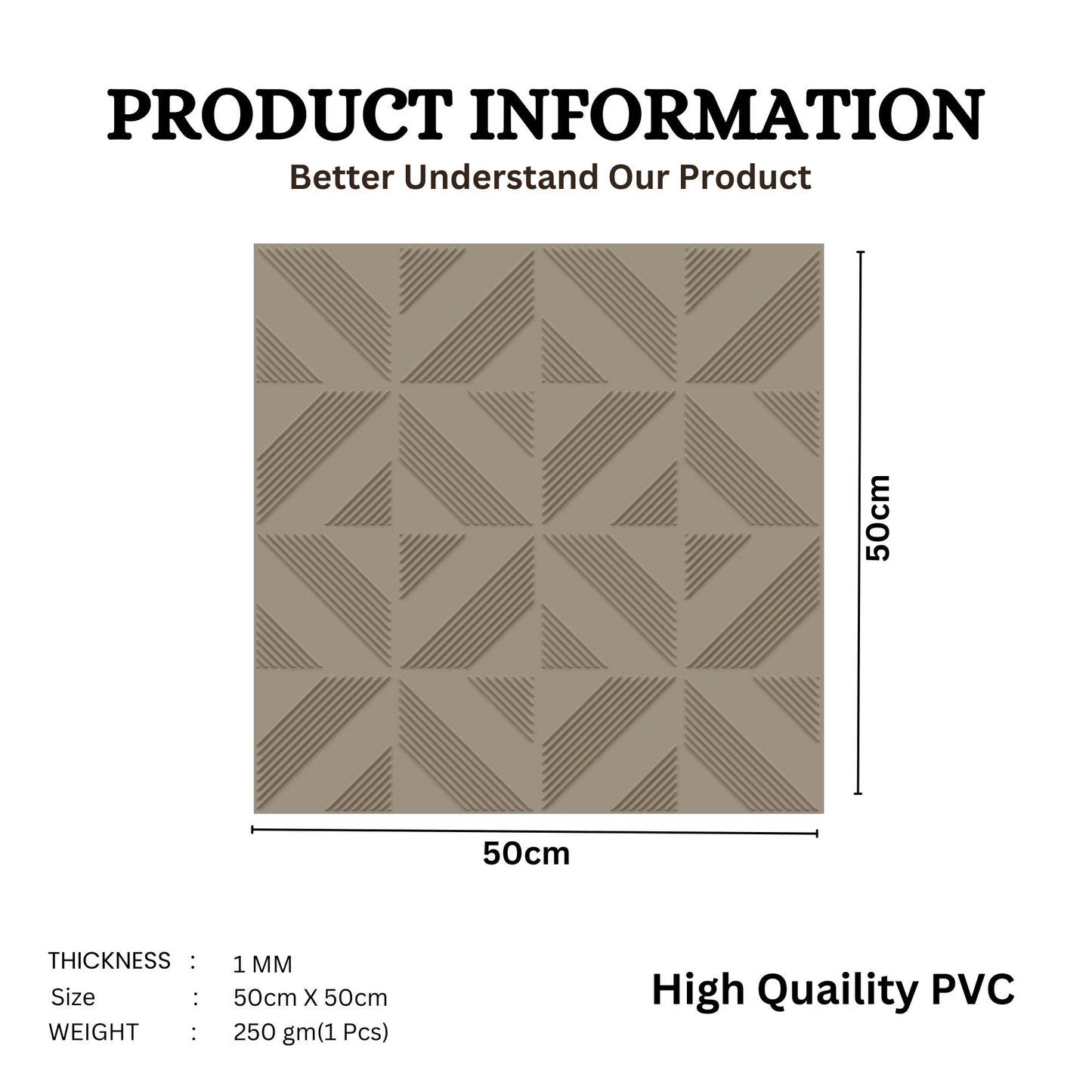 Mega graige Self Adhesive Panels triangle Design