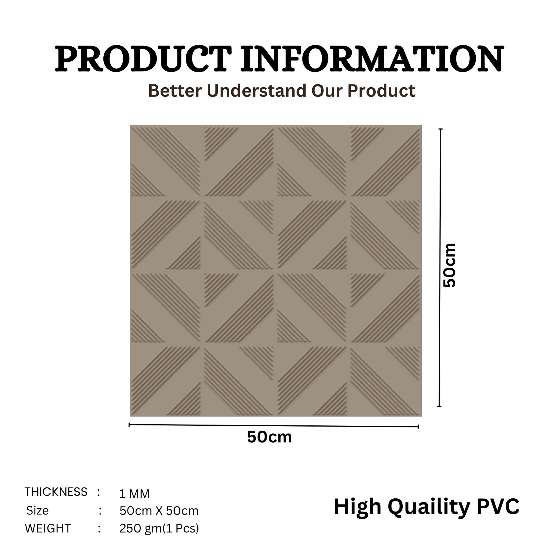 Mega graige Self Adhesive Panels triangle Design