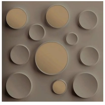 Mega Greige Acrylic Moon Design 3D Wall Panel