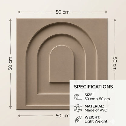 Mega Greige Archi Design 3D Wall Panel-3