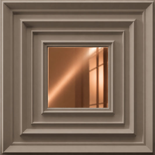 Mega Greige Copper Accent Design Acrylic 3D Wall Panel