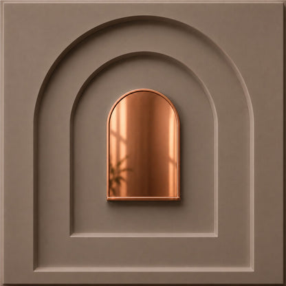 Mega Greige Copper Archi Design Acrylic 3D Wall Panel