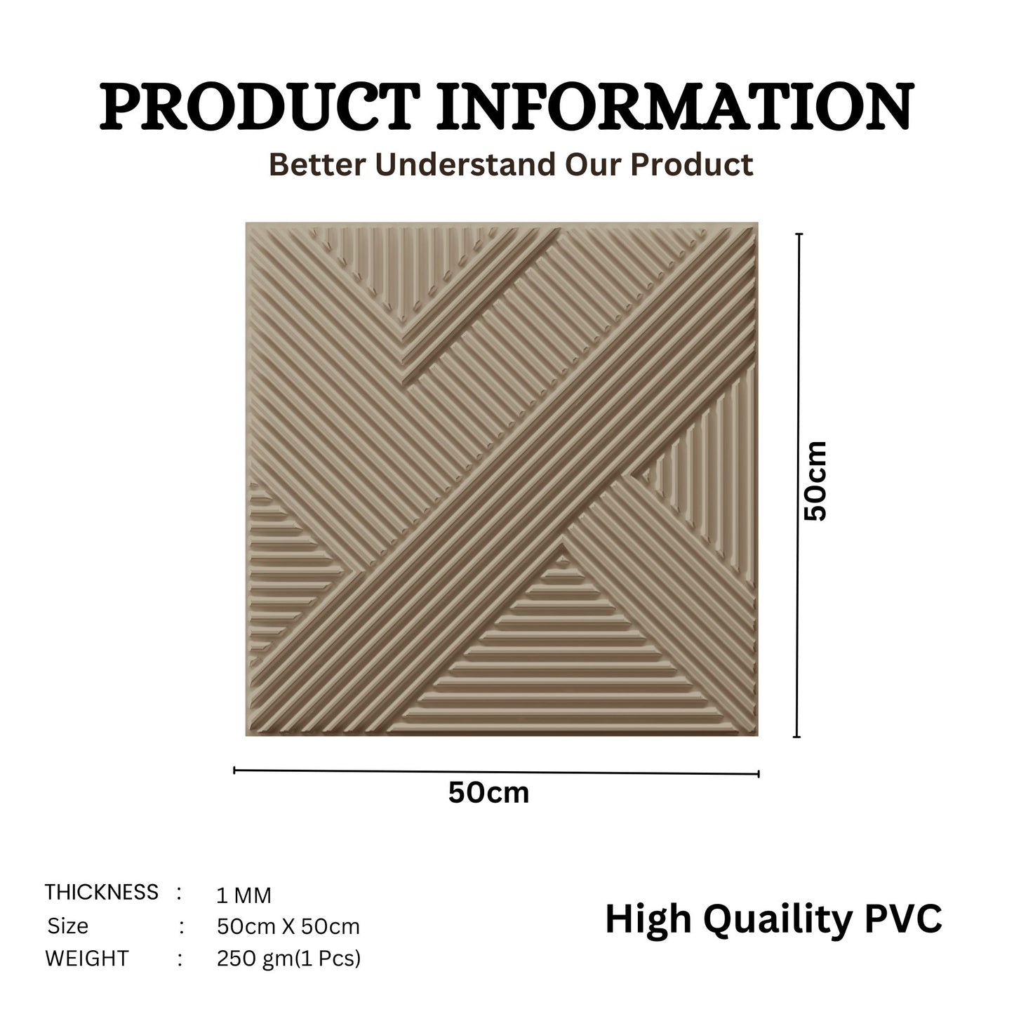 Mega Graige Self Adhesive Panels Line Abstract Design