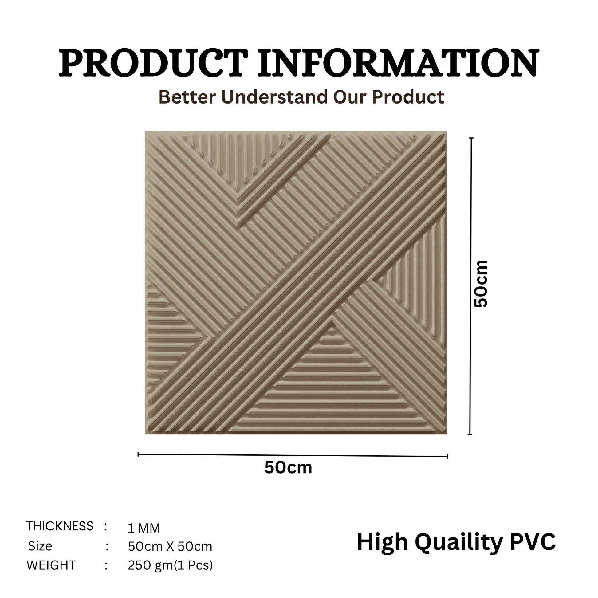 Mega Graige Self Adhesive Panels Line Abstract Design