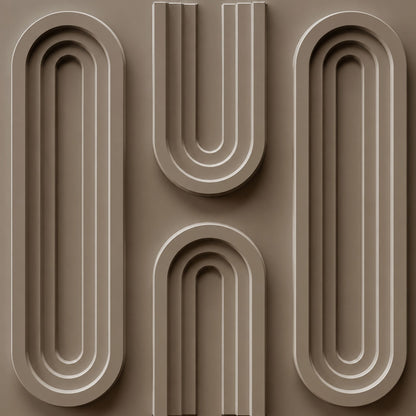 Mega Greige Loops Design 3D Wall Panel