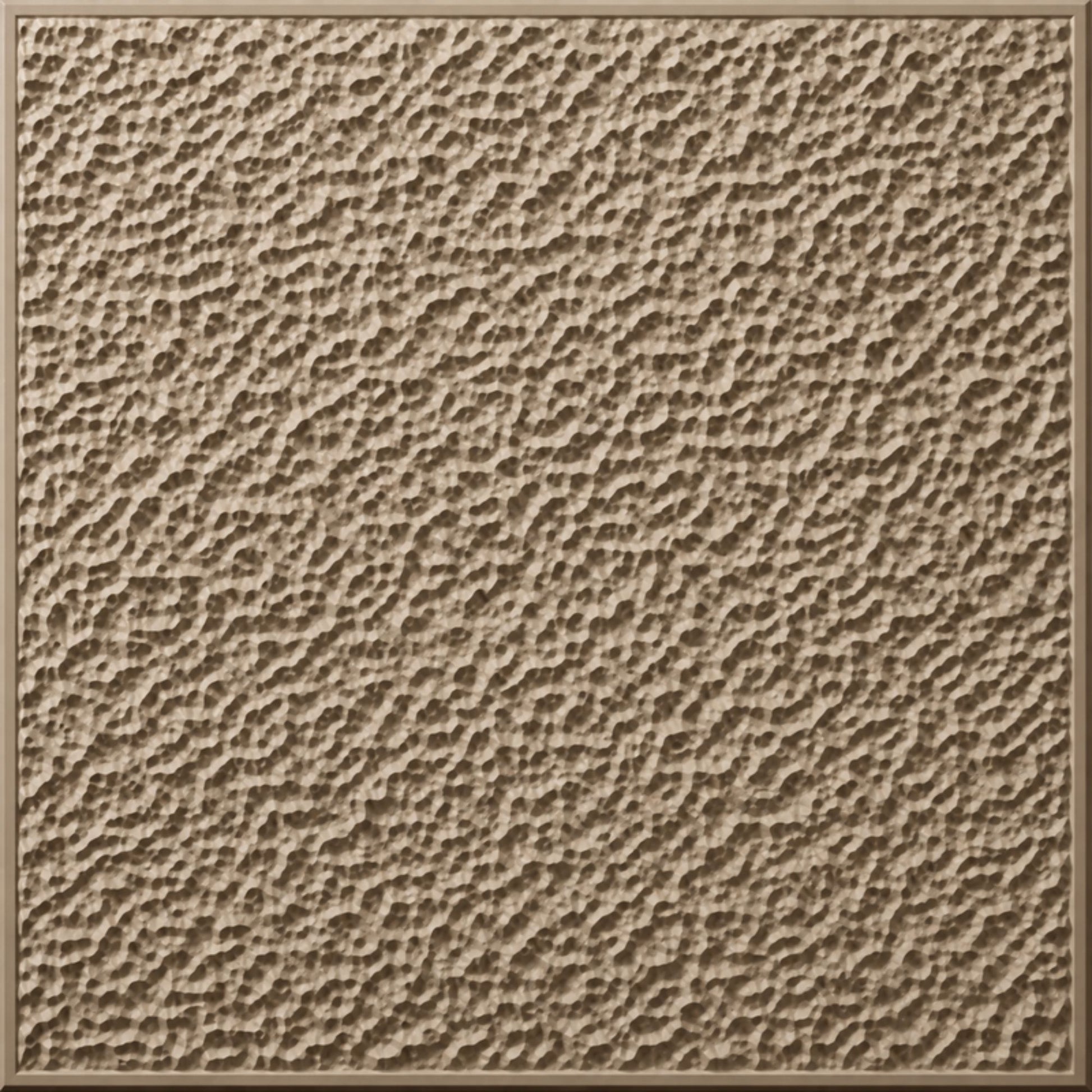 Mega Greige Self Adhesive PVC wall Panels Textured Design
