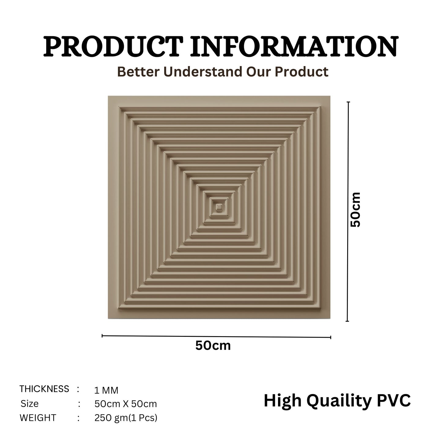 Mega Graige Self Adhesive Panels Square Design TP112