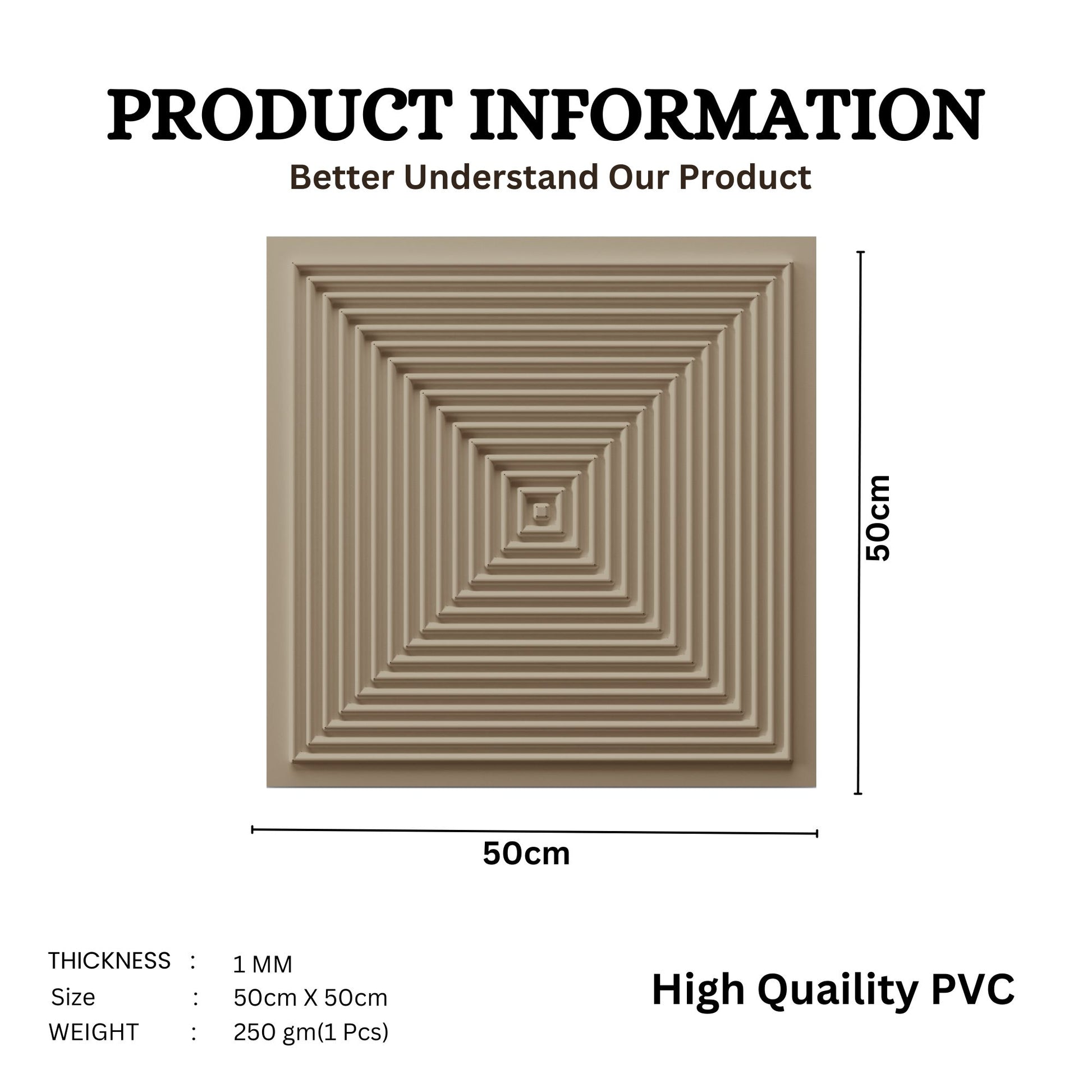 Mega Graige Self Adhesive Panels Square Design TP112
