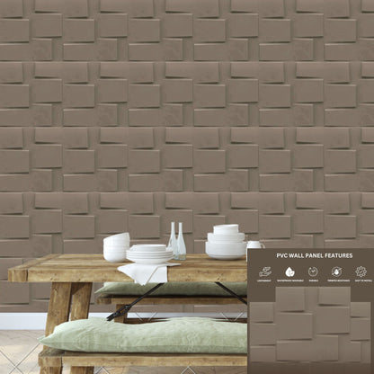 Mega Greige Stream Design 3D Wall Panel-2
