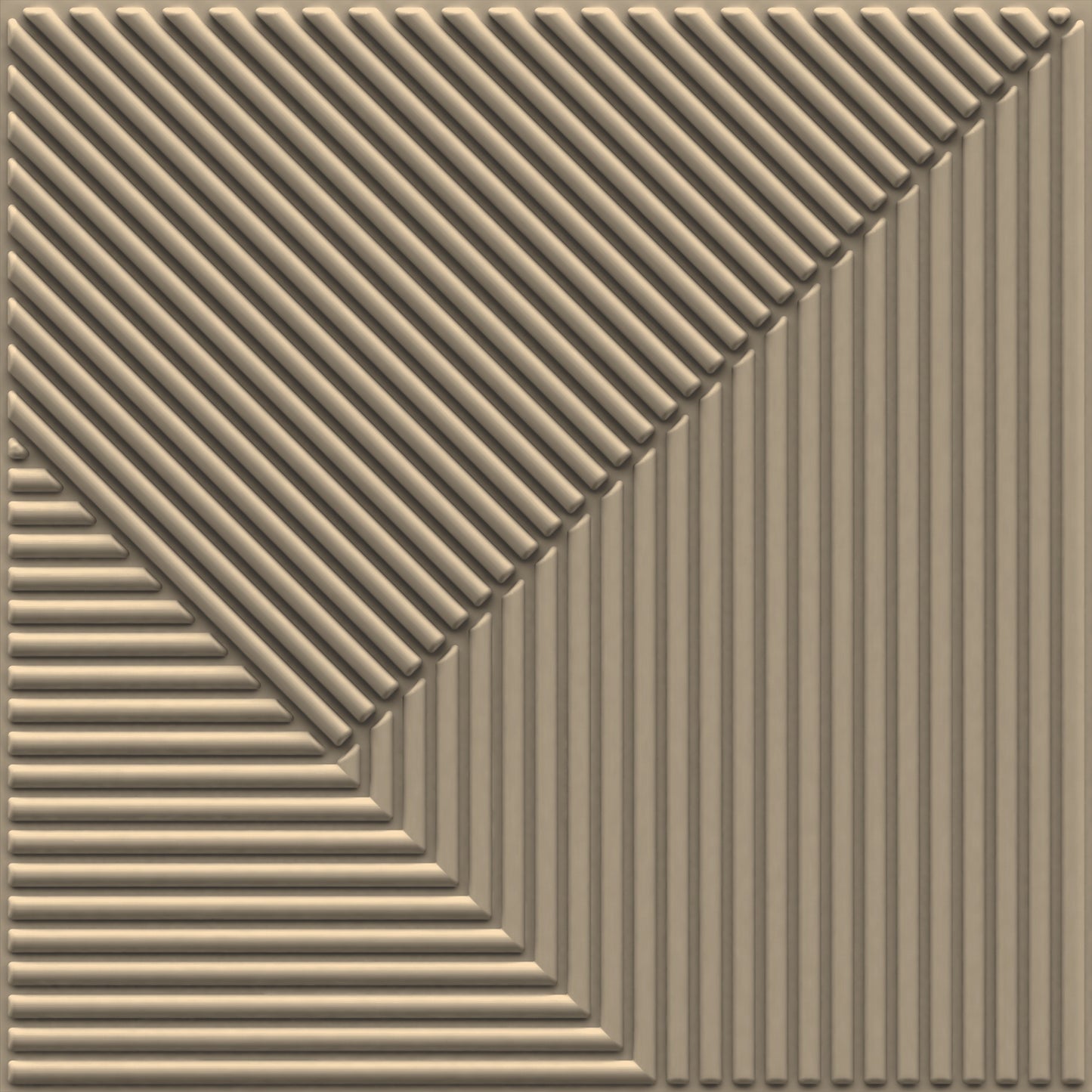 Mega_Greige Stripe Design 3D Wall Panel