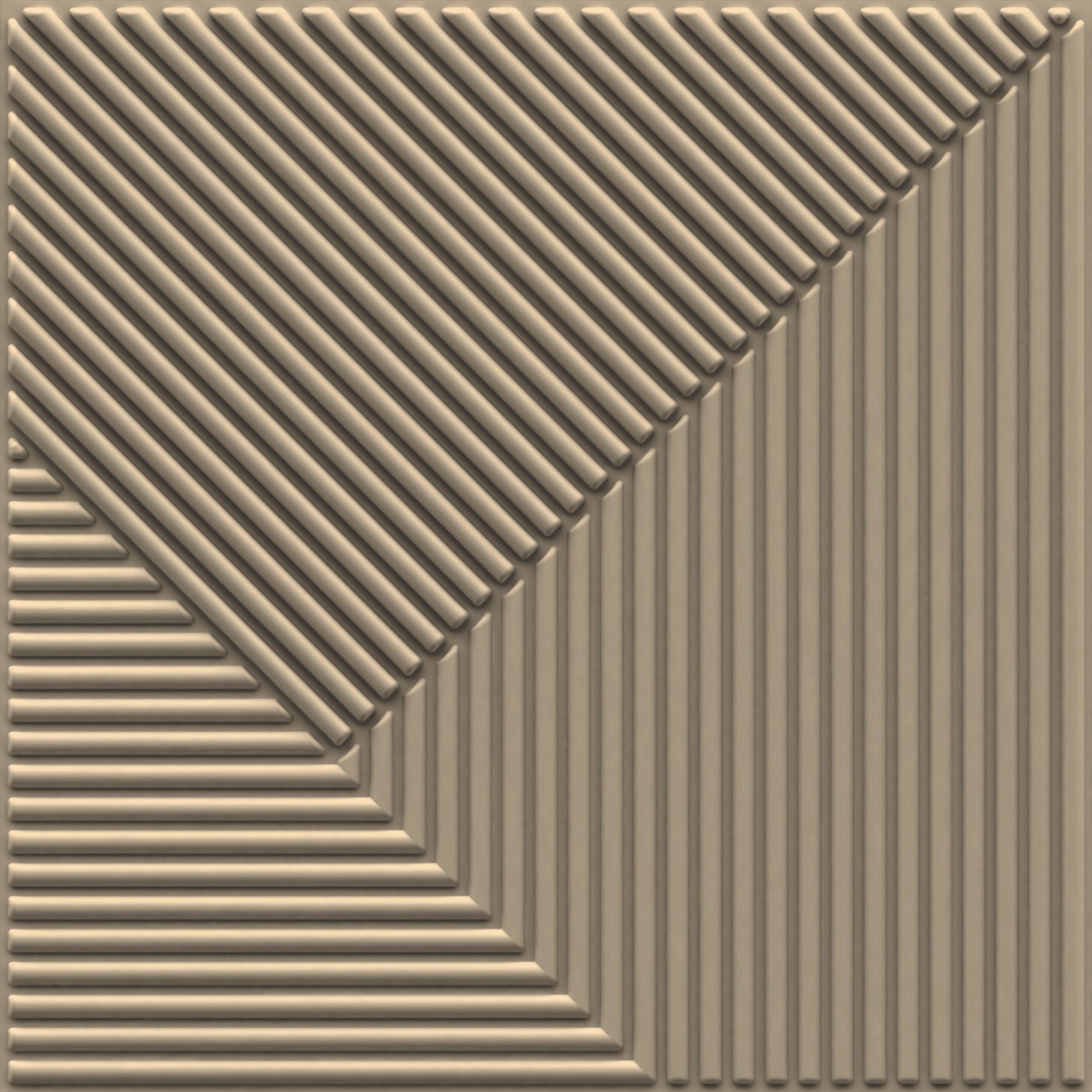 Mega_Greige Stripe Design 3D Wall Panel