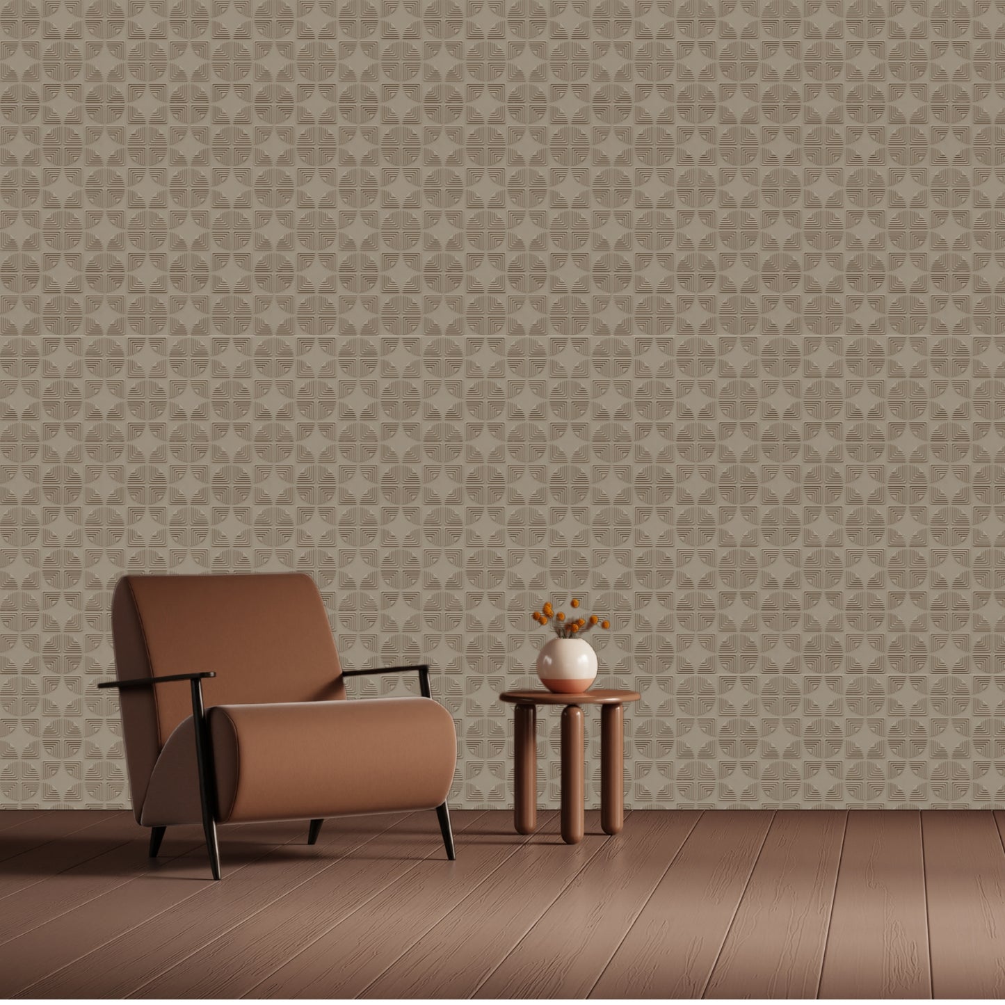 Mega graige Self Adhesive Panels Quarter Circle Design
