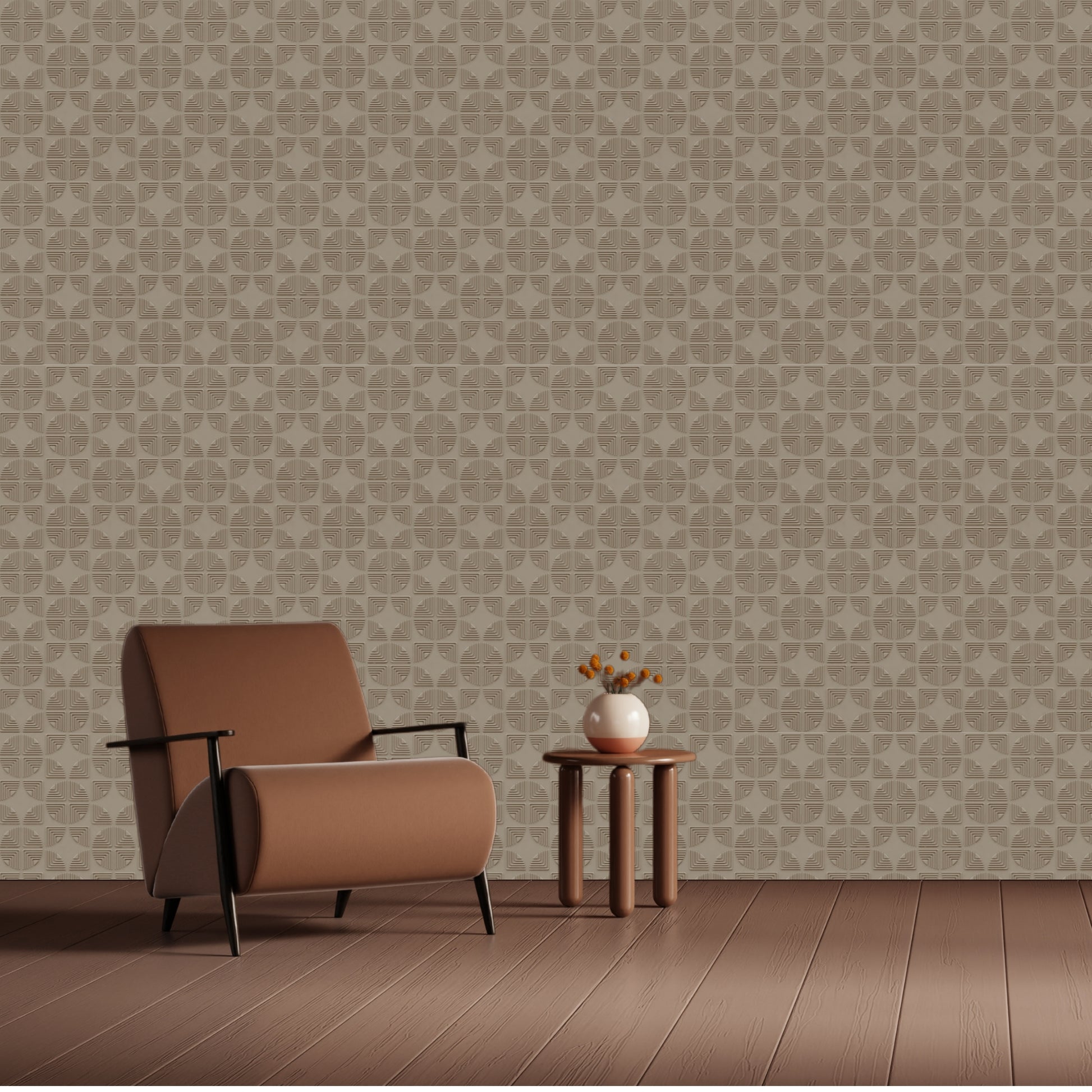 Mega graige Self Adhesive Panels Quarter Circle Design
