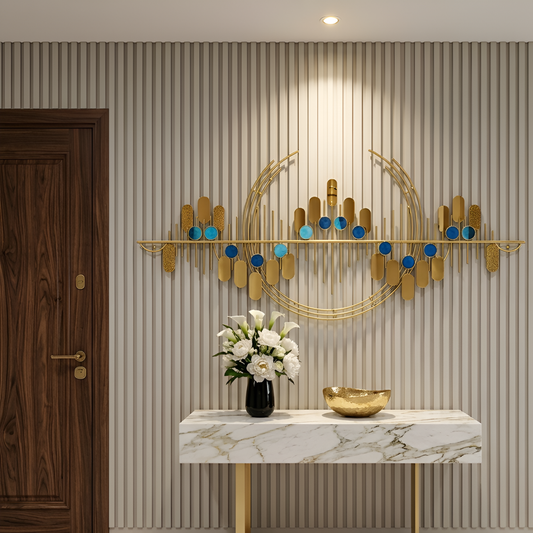 Metal Wall Art - Size 1.4X60 cm| Abstract